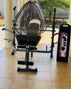 Adjustable Bench With 50kg Dumbbell Set