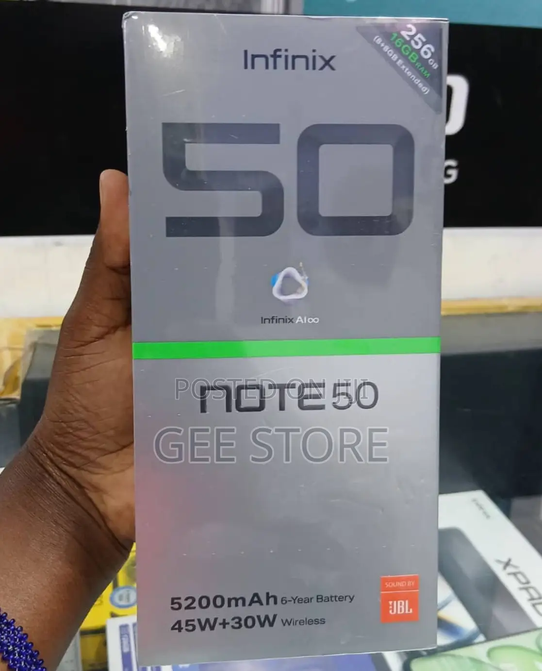 New Infinix Note 50 Pro 256 GB Black