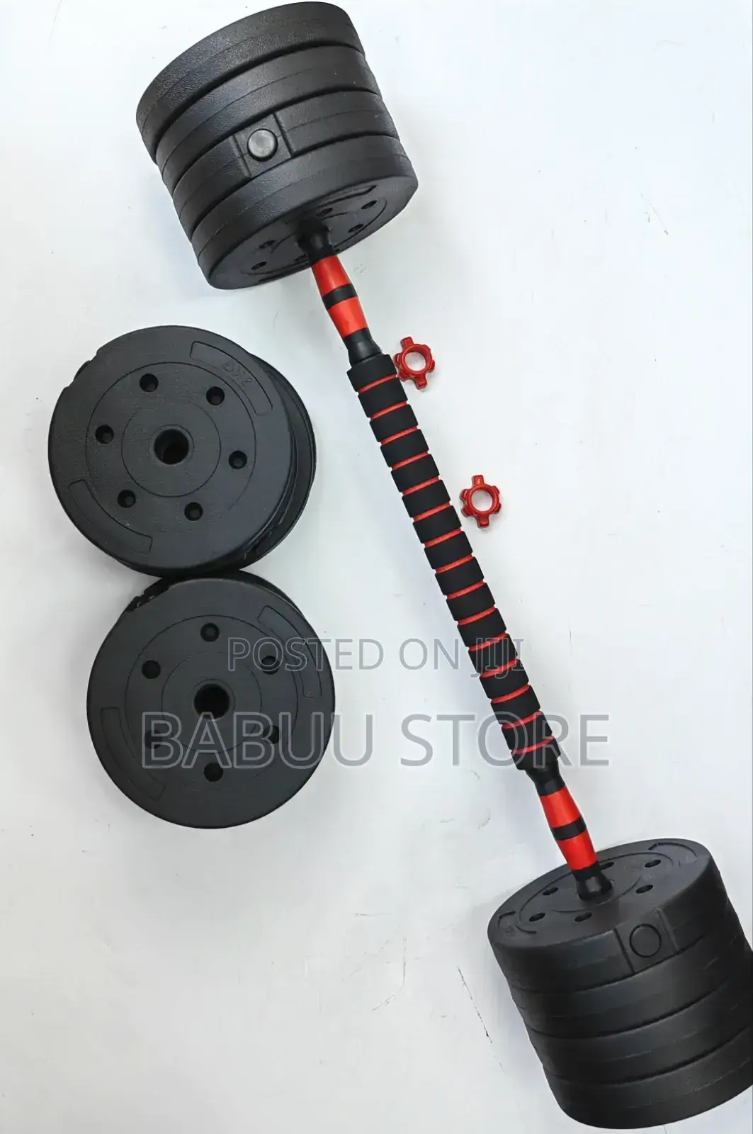 30kg Dumbbell Yenye Material Ya Rubber