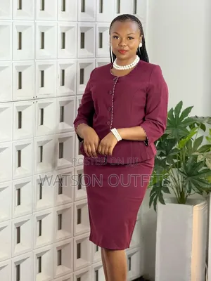 Pleated Side Jacket Suits in Maroon Colour