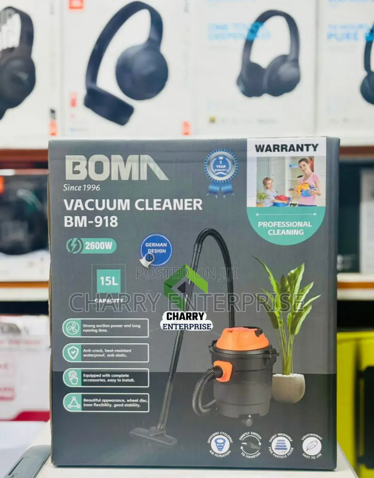 High Quality Powerful Boma Vacuum Cleaner 15 Litres 2600w
