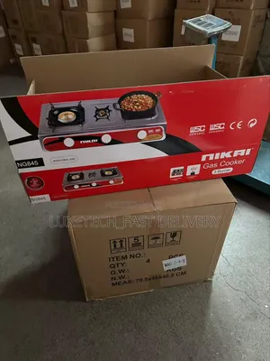 Nikai Gas Cooker 3 Burners Stainless Steel