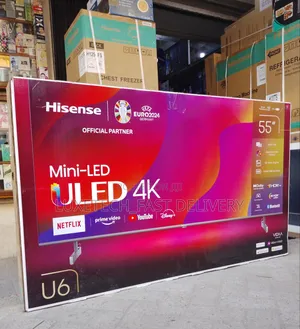 Hisense 55" Mini-Led Uled Smart Tv 55u6k