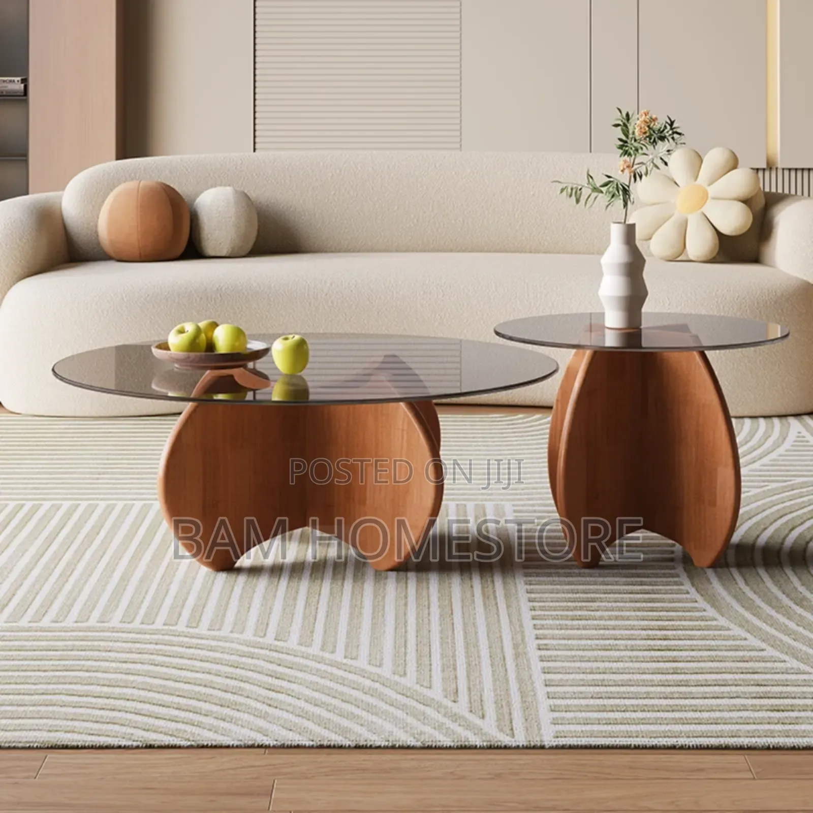 Wooden Glass Coffee Table
