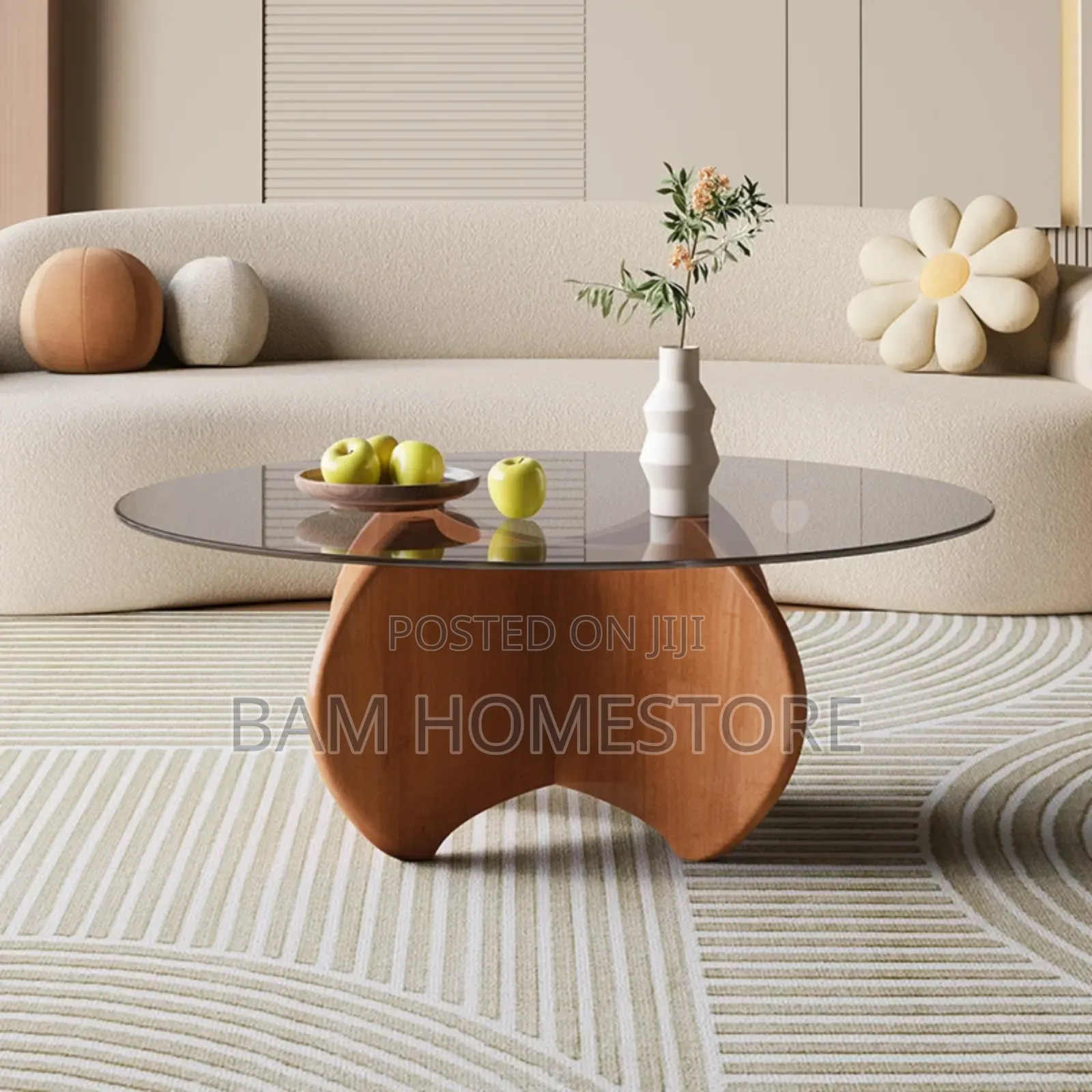 Wooden Glass Coffee Table