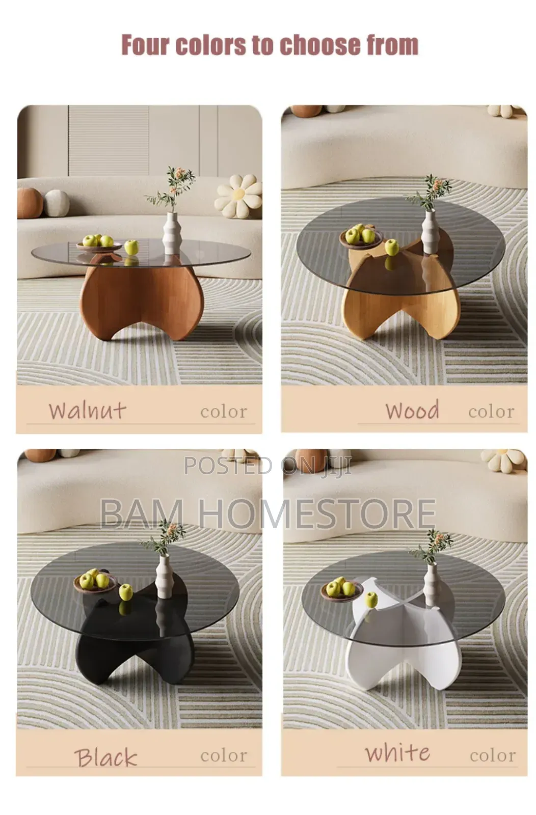 Wooden Glass Coffee Table