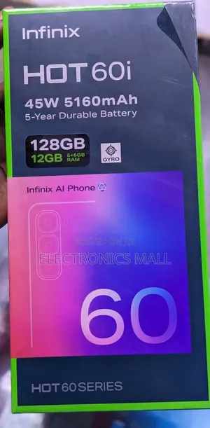 New Infinix Hot 60i 128 GB