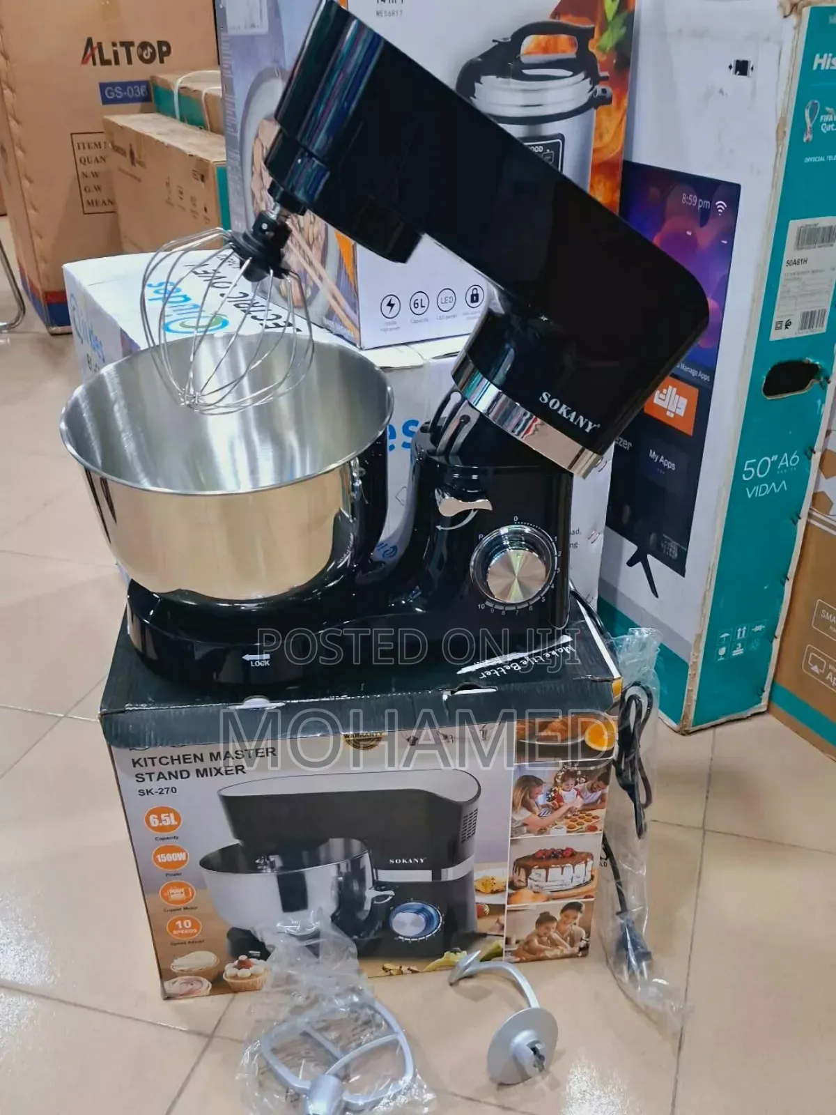 Sokany Stand Mixer 6.5l