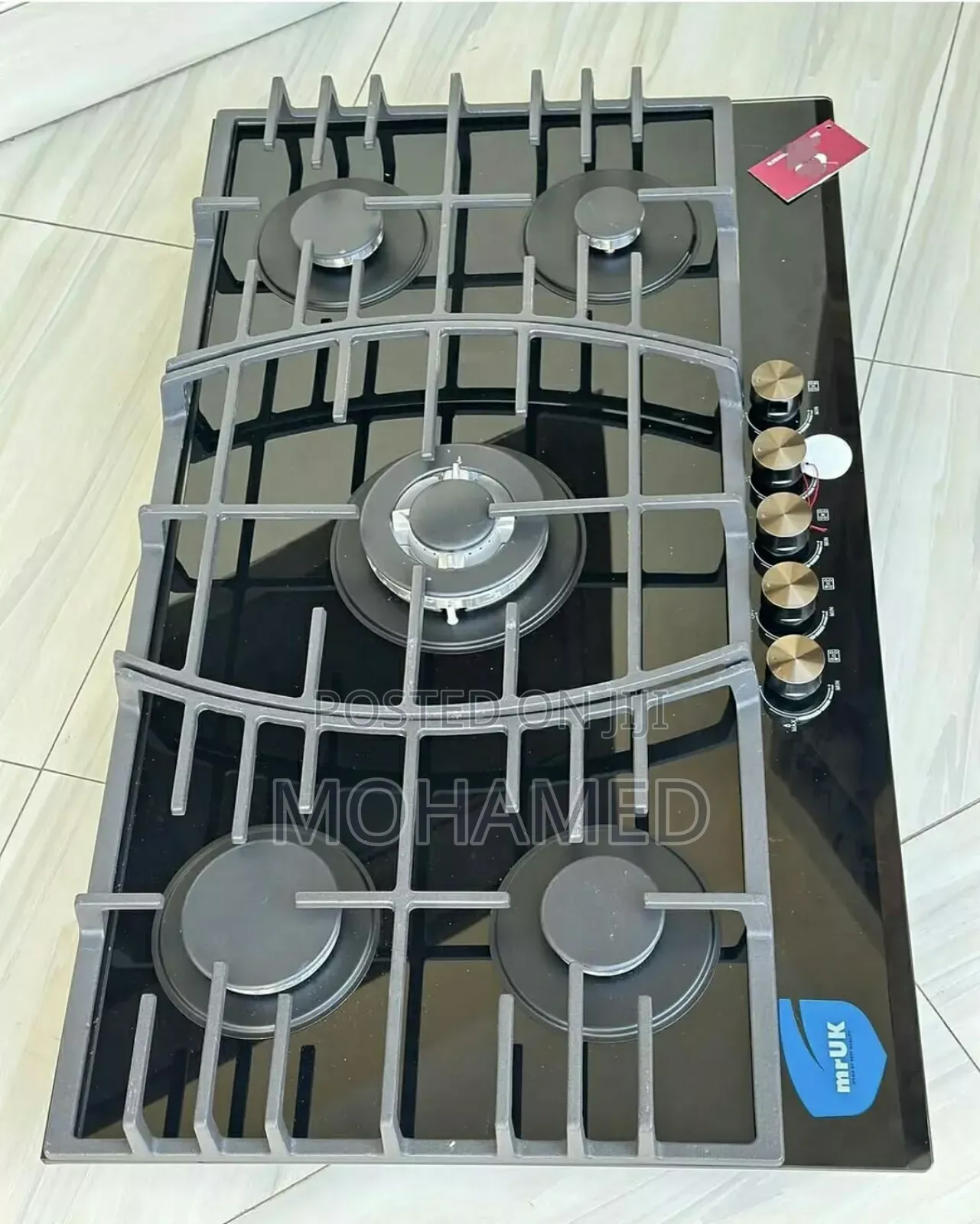 Mr Uk Gas Cooker Top Glass 5plate Gas