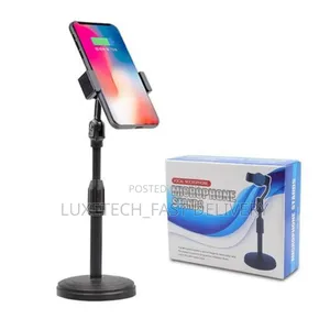 Mobile Phone Tablet Lazy Bracket and Mic Holder