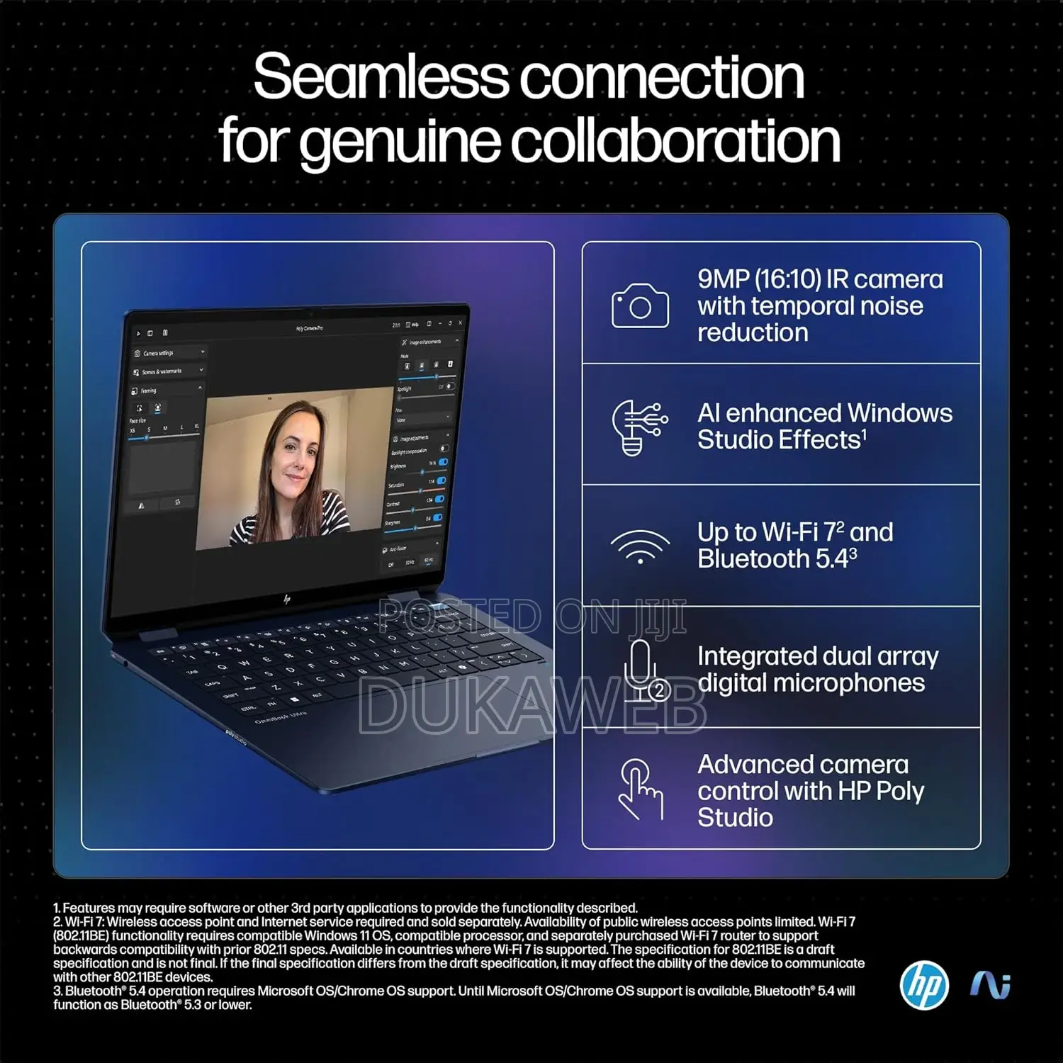 New HP OmniBook X Laptop 14-Fe0097nr 16GB Intel Core Ultra 7 SSD 1T