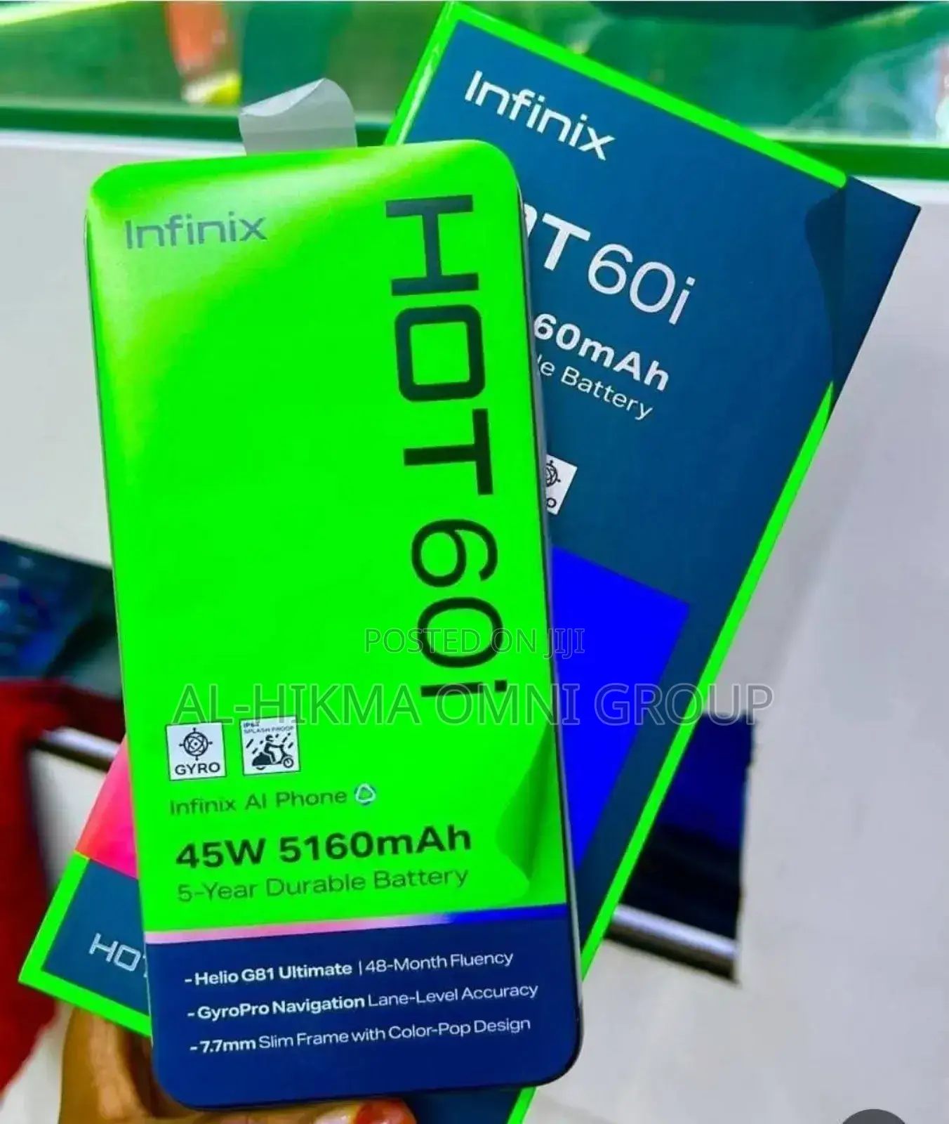 New Infinix Hot 60i 128 GB Black