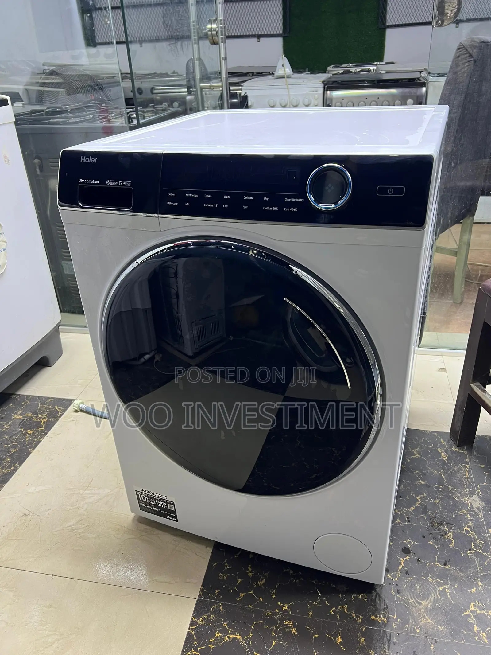 Haier Automatic Washing Machine Kg 10 Mpya Sana Na Clean San