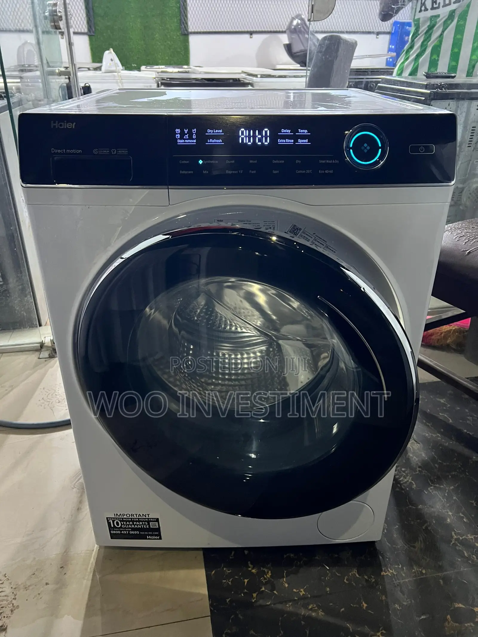 Haier Automatic Washing Machine Kg 10 Mpya Sana Na Clean San