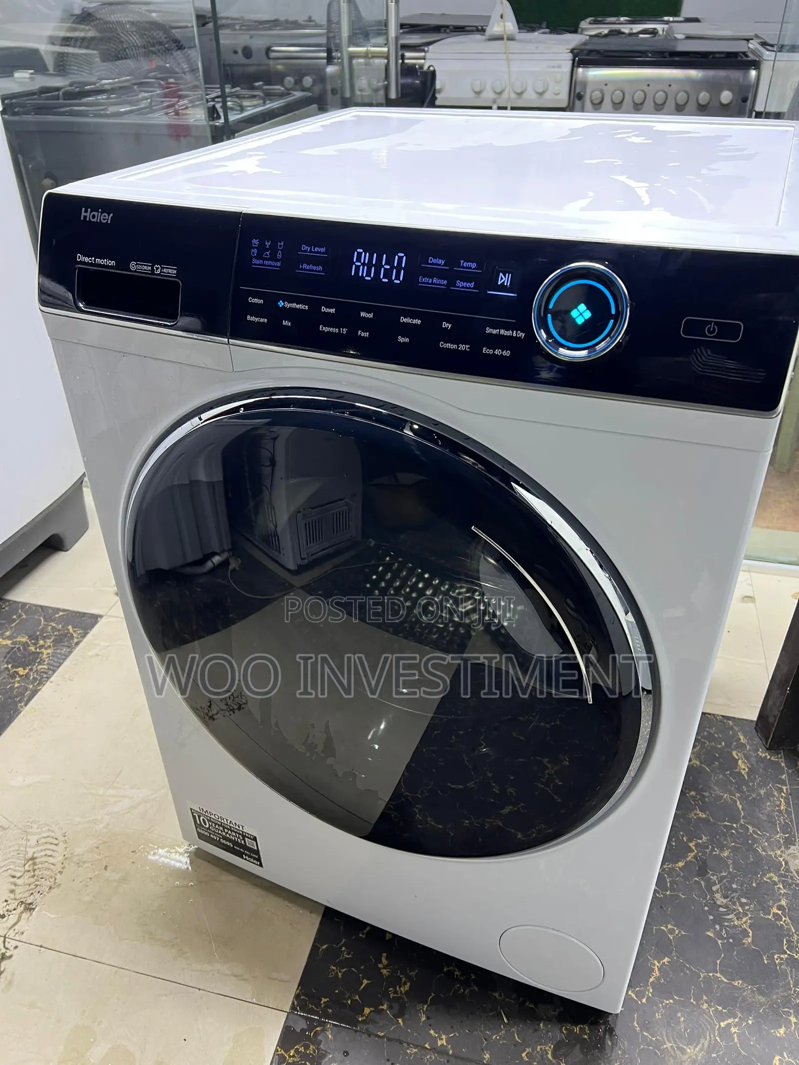Haier Automatic Washing Machine Kg 10 Mpya Sana Na Clean San
