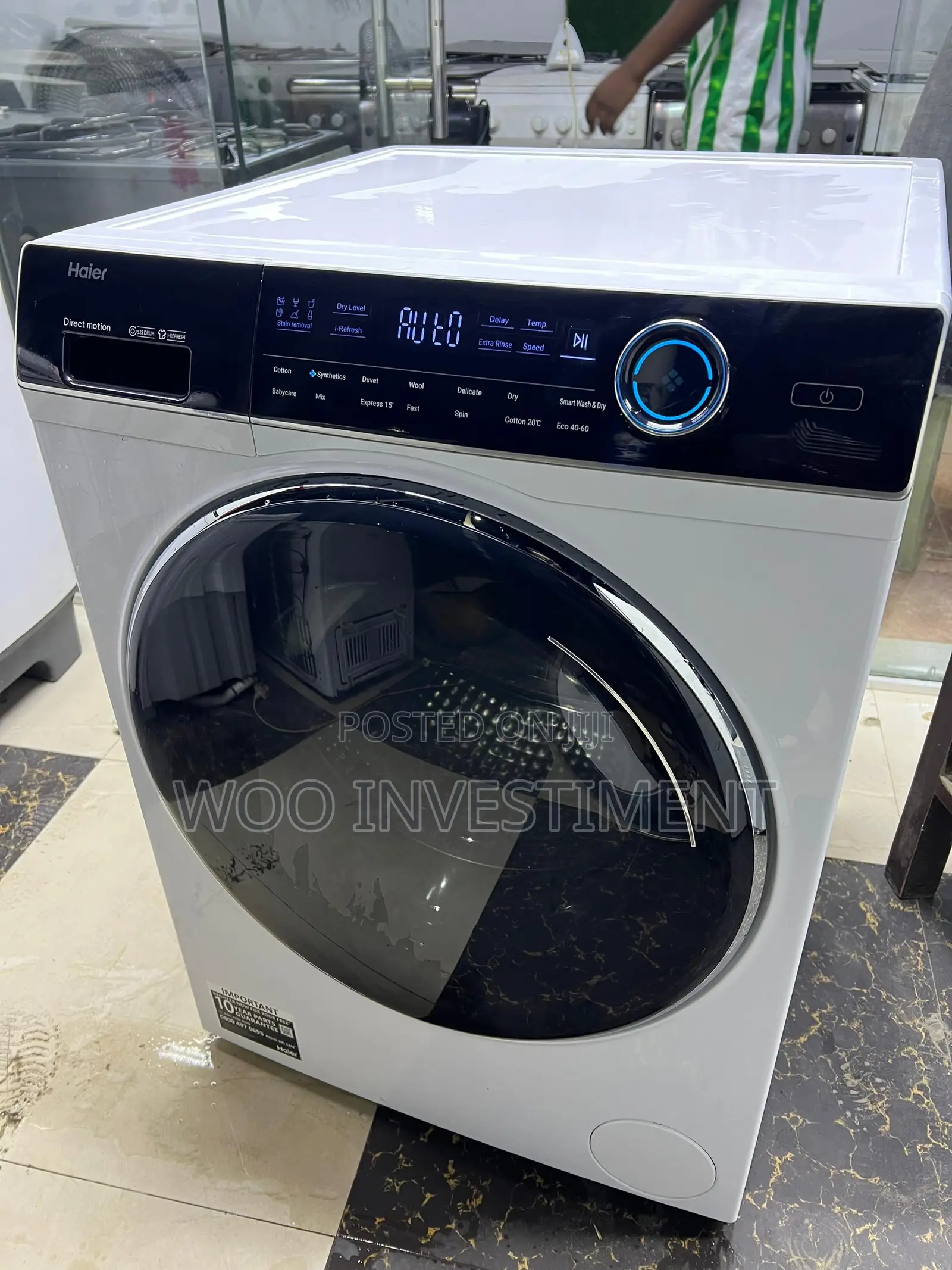 Haier Automatic Washing Machine Kg 10 Mpya Sana Na Clean San