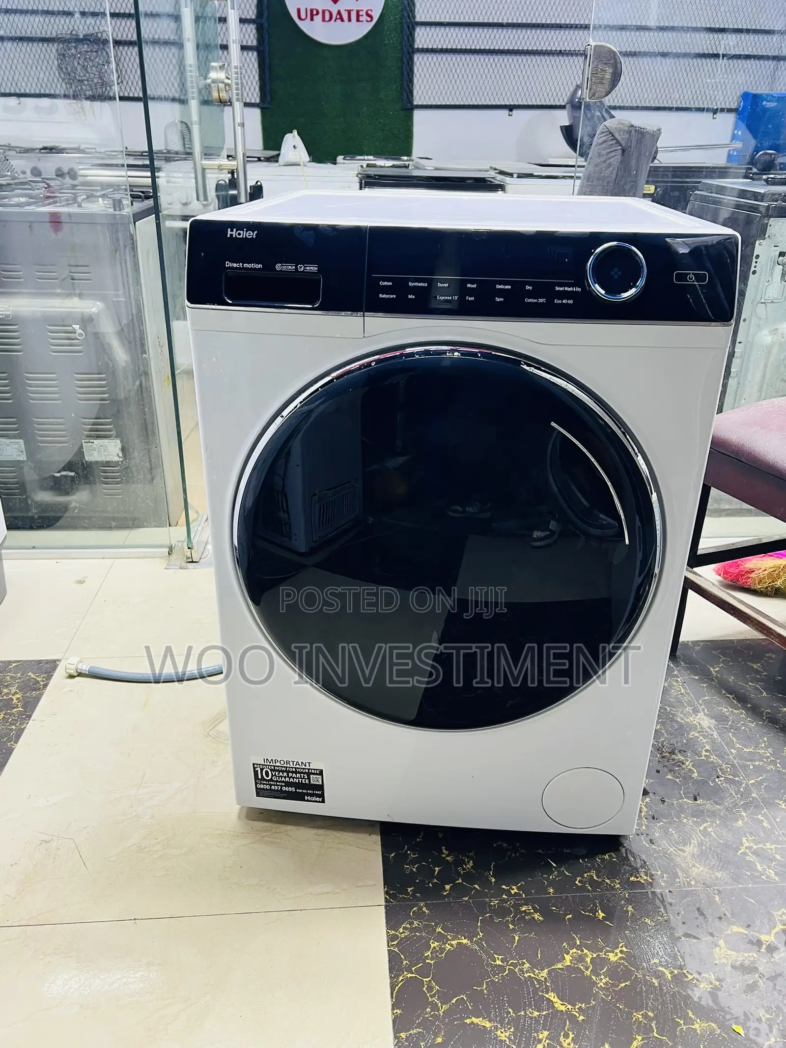 Haier Automatic Washing Machine Kg 10 Mpya Sana Na Clean San
