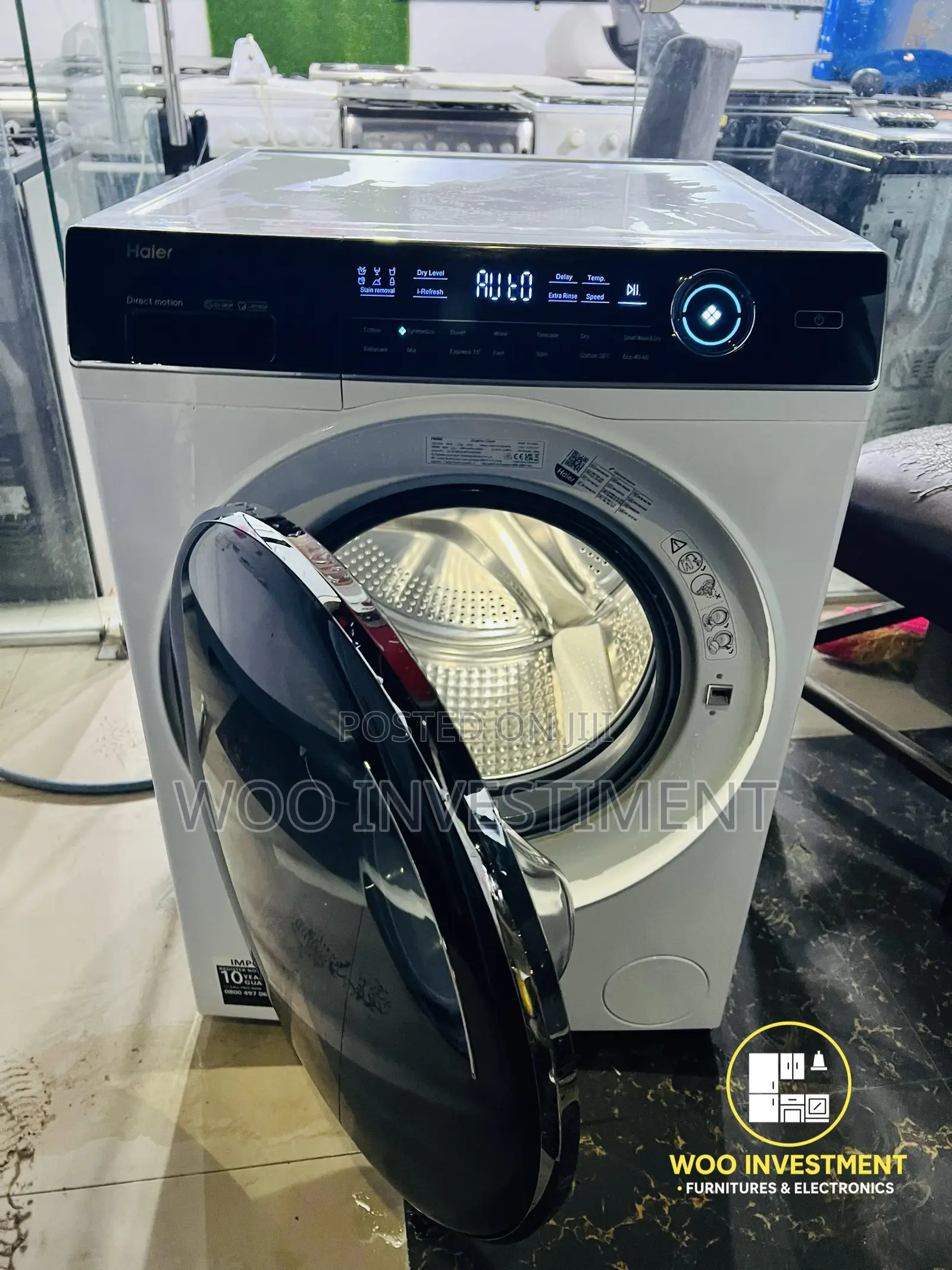 Haier Automatic Washing Machine Kg 10 Mpya Sana Na Clean San