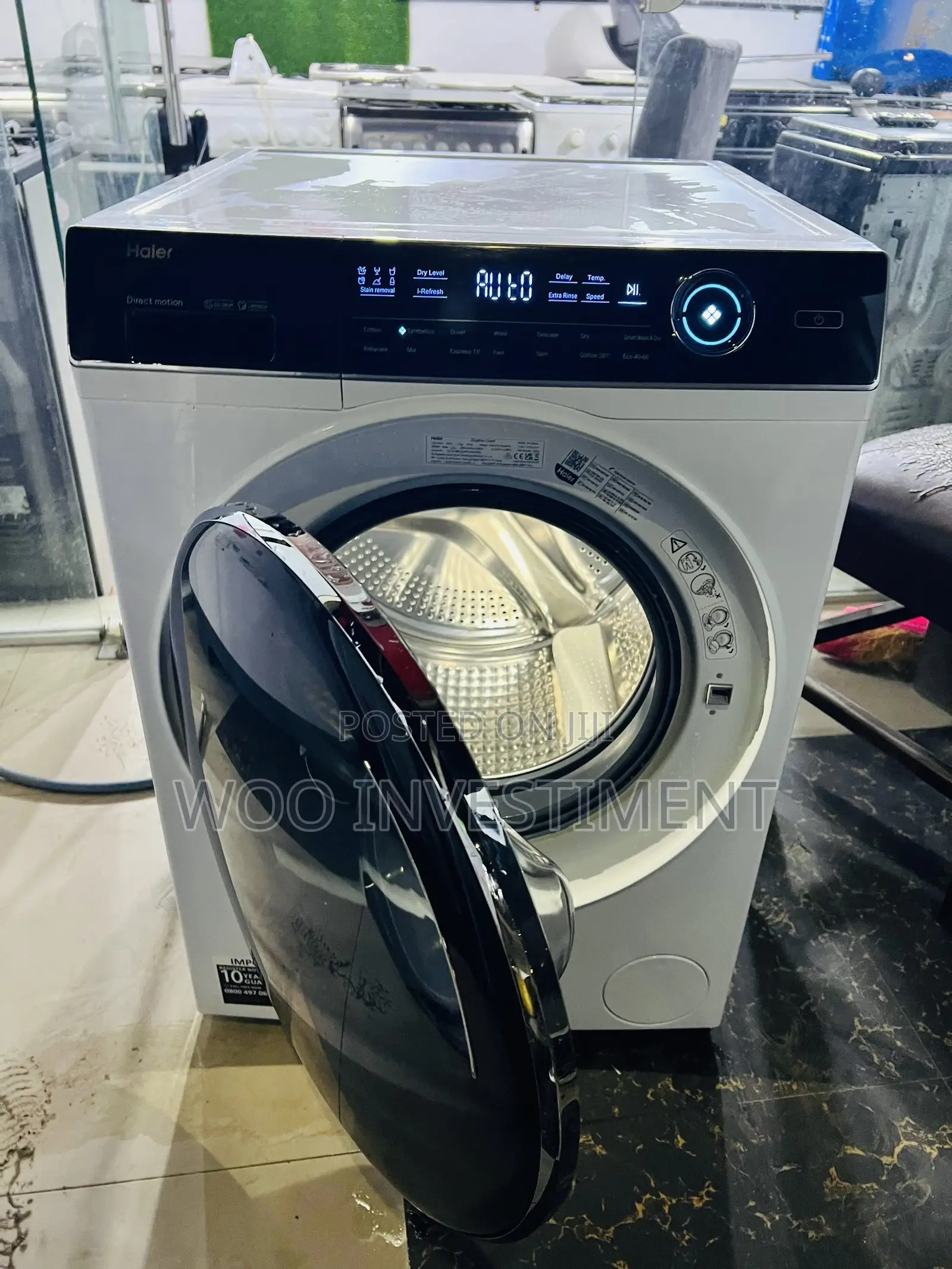 Haier Automatic Washing Machine Kg 10 Mpya Sana Na Clean San