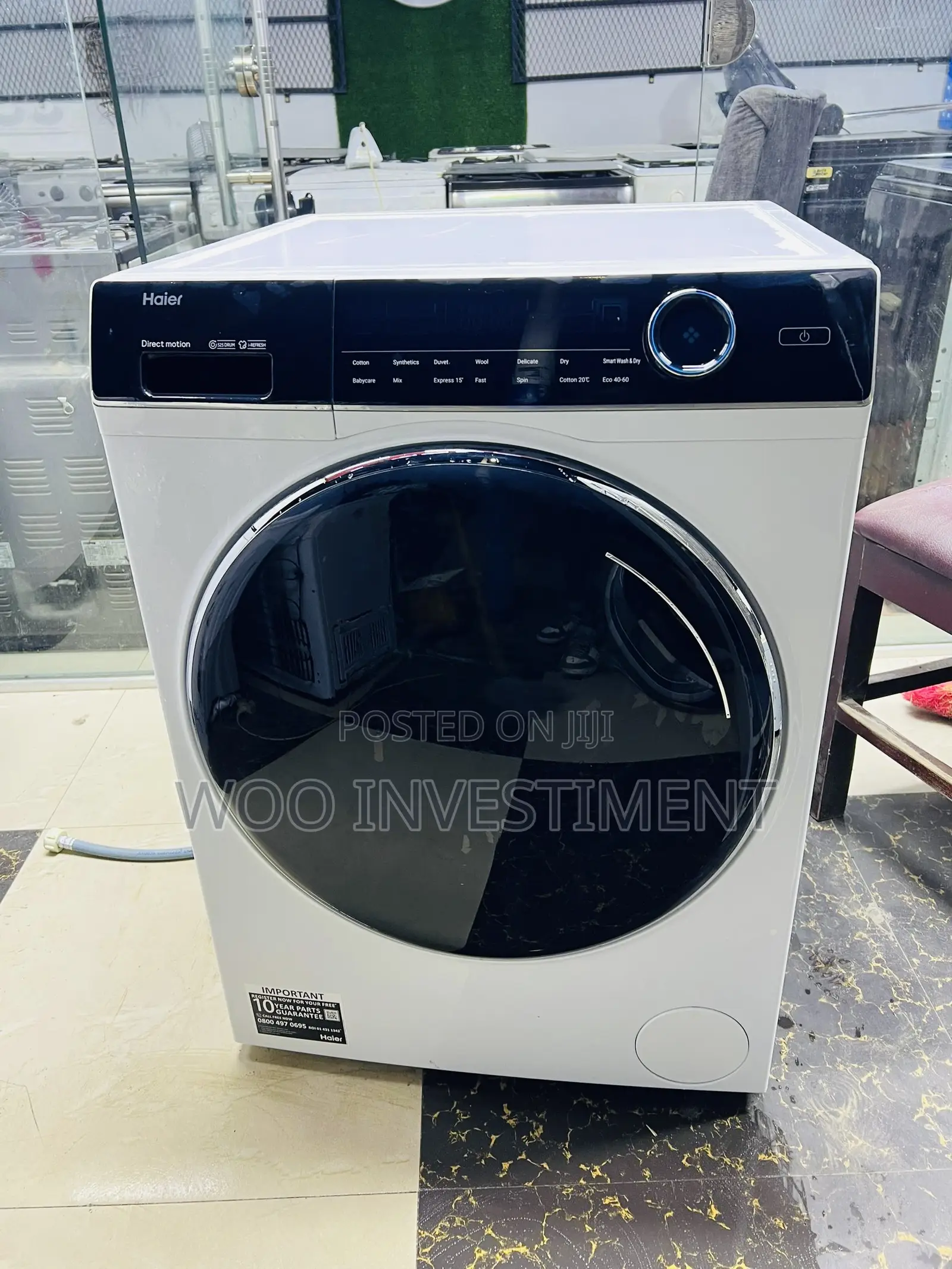 Haier Automatic Washing Machine Kg 10 Mpya Sana Na Clean San
