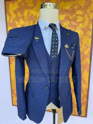 Men's Suit Bluish and Official