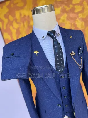 Men's Suit Bluish and Official