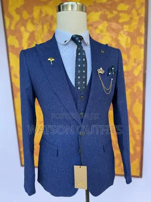 Men's Suit Bluish and Official