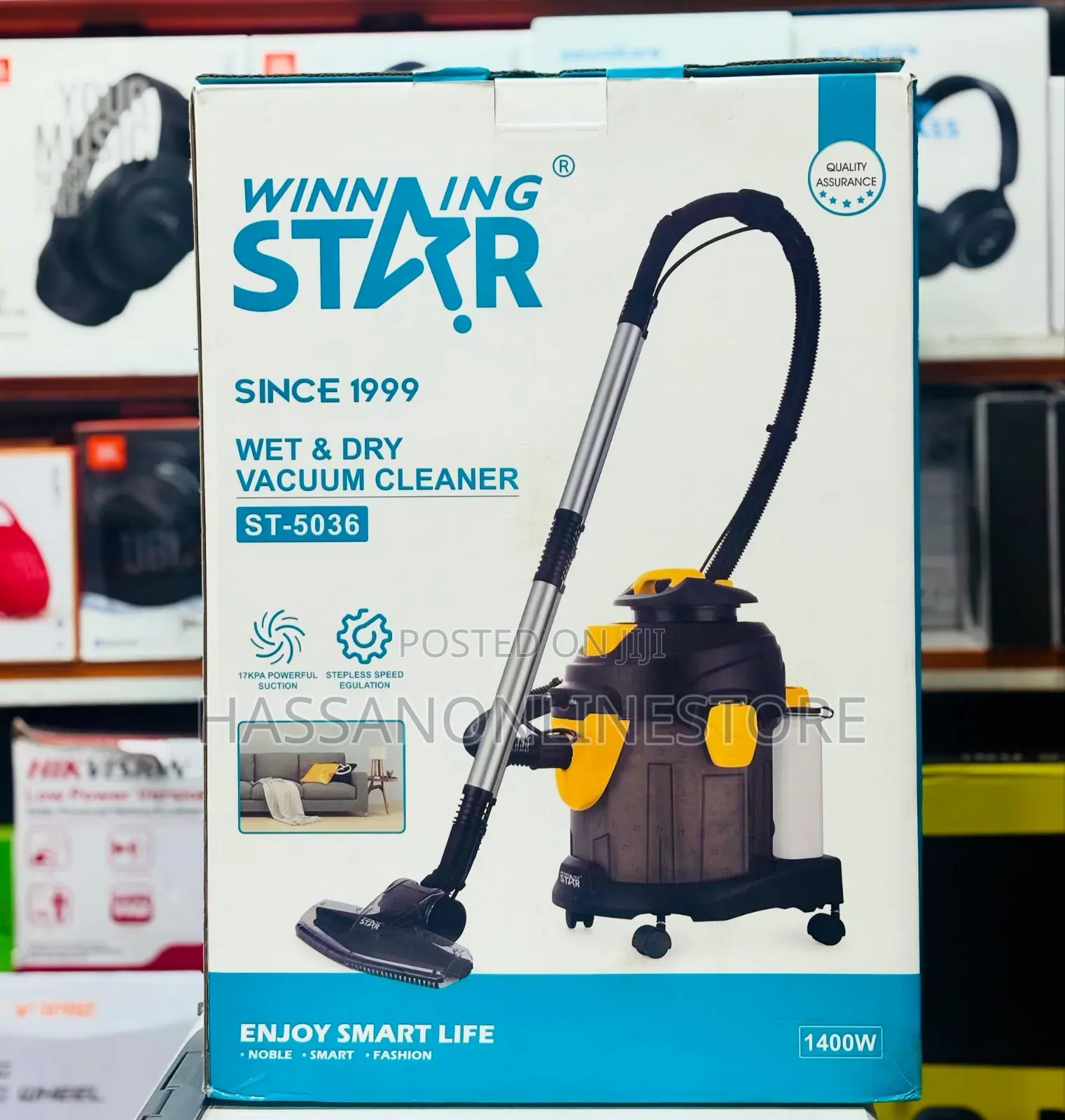 Winning Star 1400w 15l Wet and Dry Vacuum Cleaner St-5036