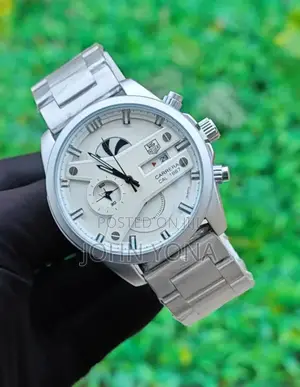Tag Heuer Carrera Cr7 Watch Silver and White