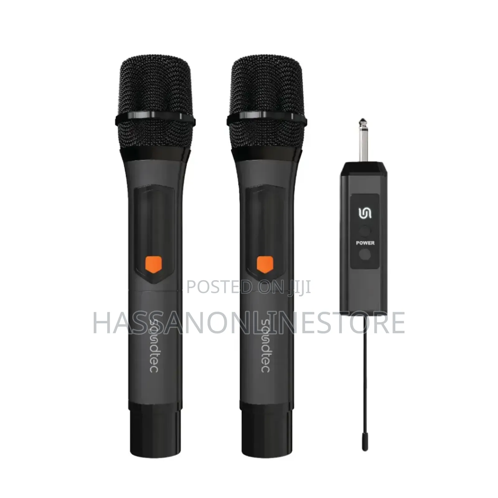 Porodo Soundtec Duo Mic Aluminum Rechargeable Uhf Microphone