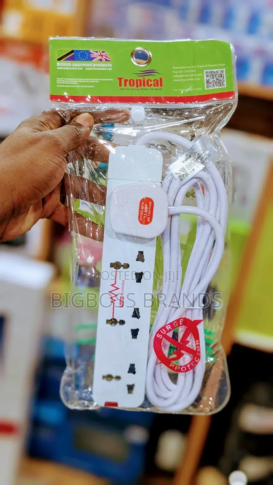 Tropical Extension 4ways Surge Protector