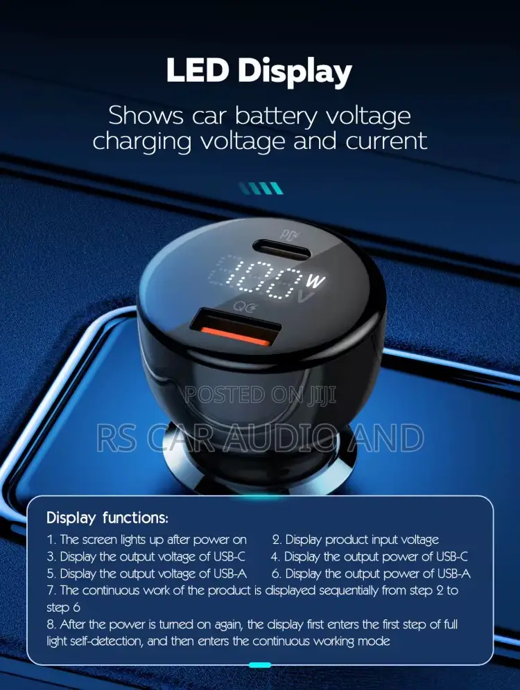 Car Fast Charger 100w