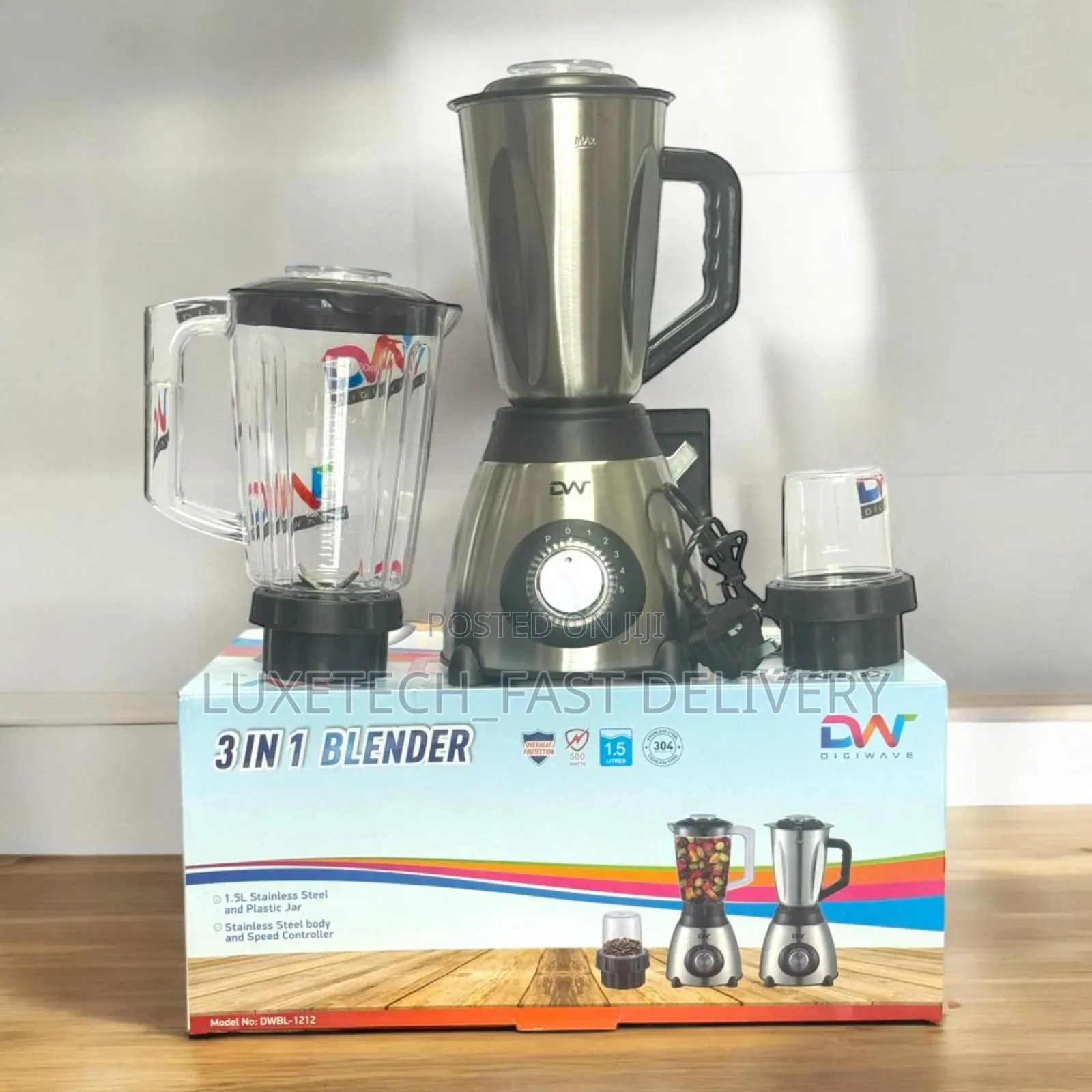 Digiwave 3-in-1 Electric Blender 1.5 Liters