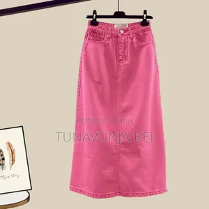 3pc Pink Power Set ( Shirt + Top + Skirt Jeans)