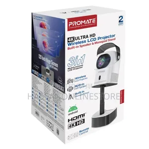 Promate Beamer-A250 Ultra Hd Wireless LCD Projector
