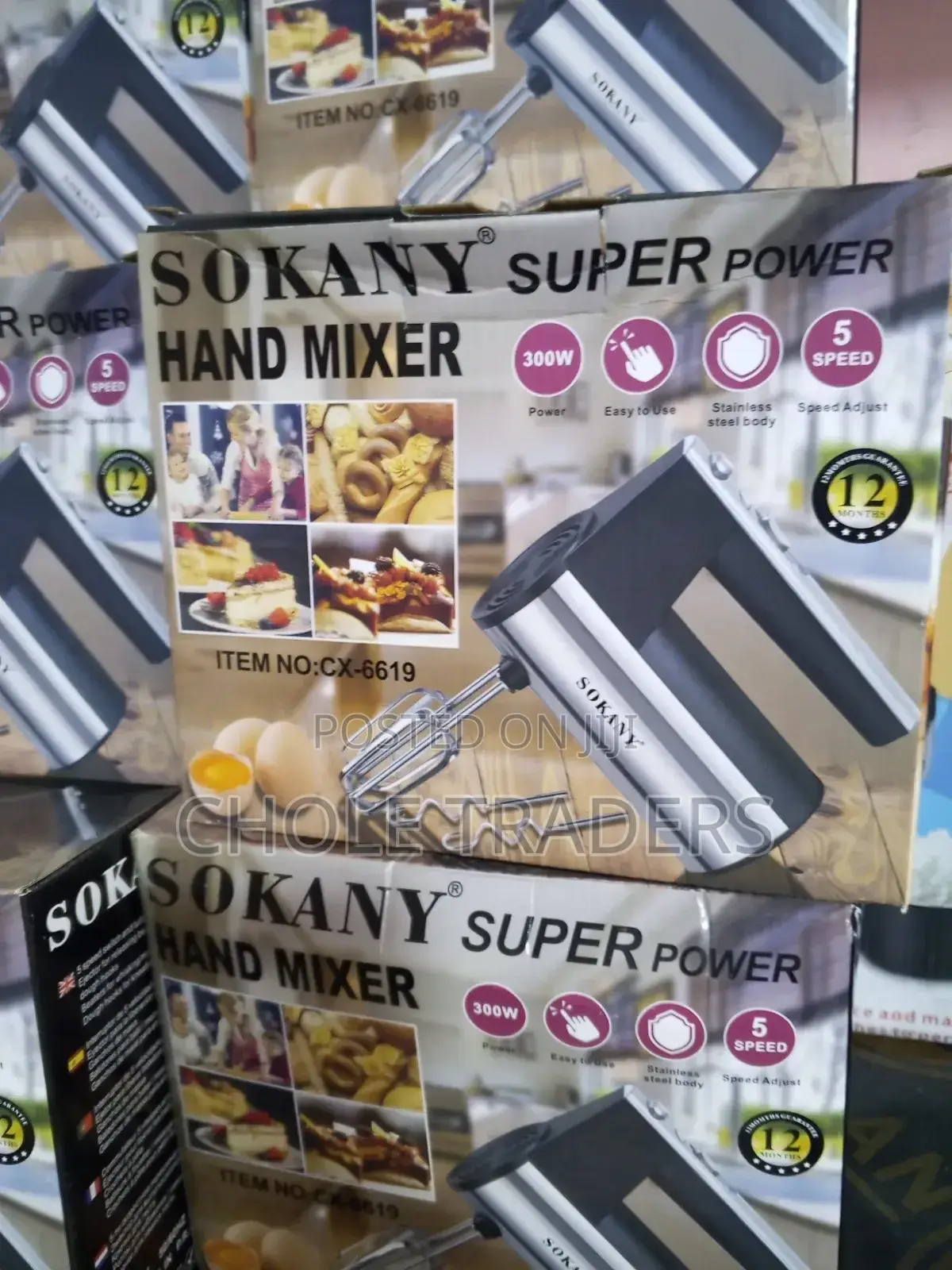300w Sokany Super Power Hand Mixer