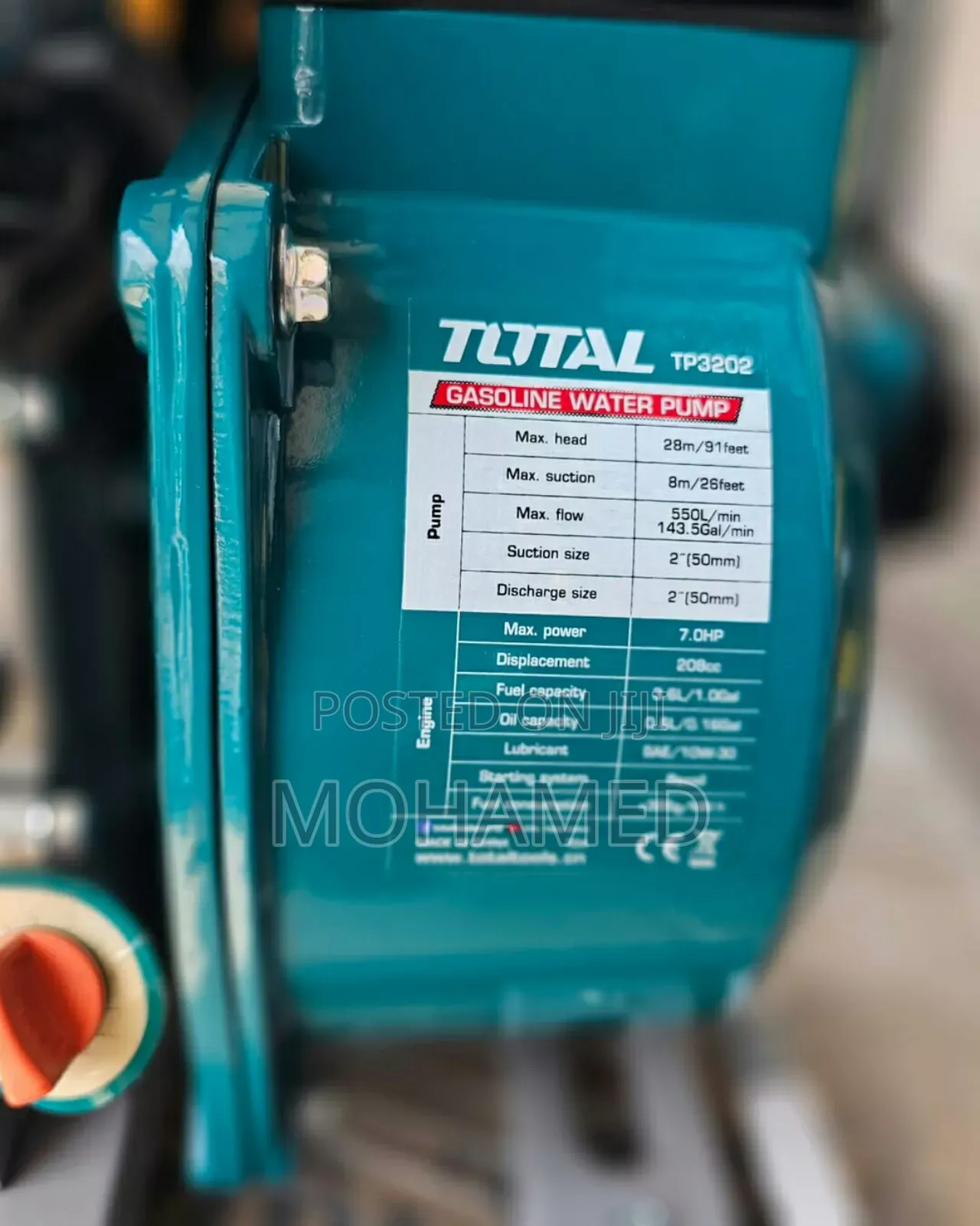 Total Gasoline Water Pump 2 (50mm)