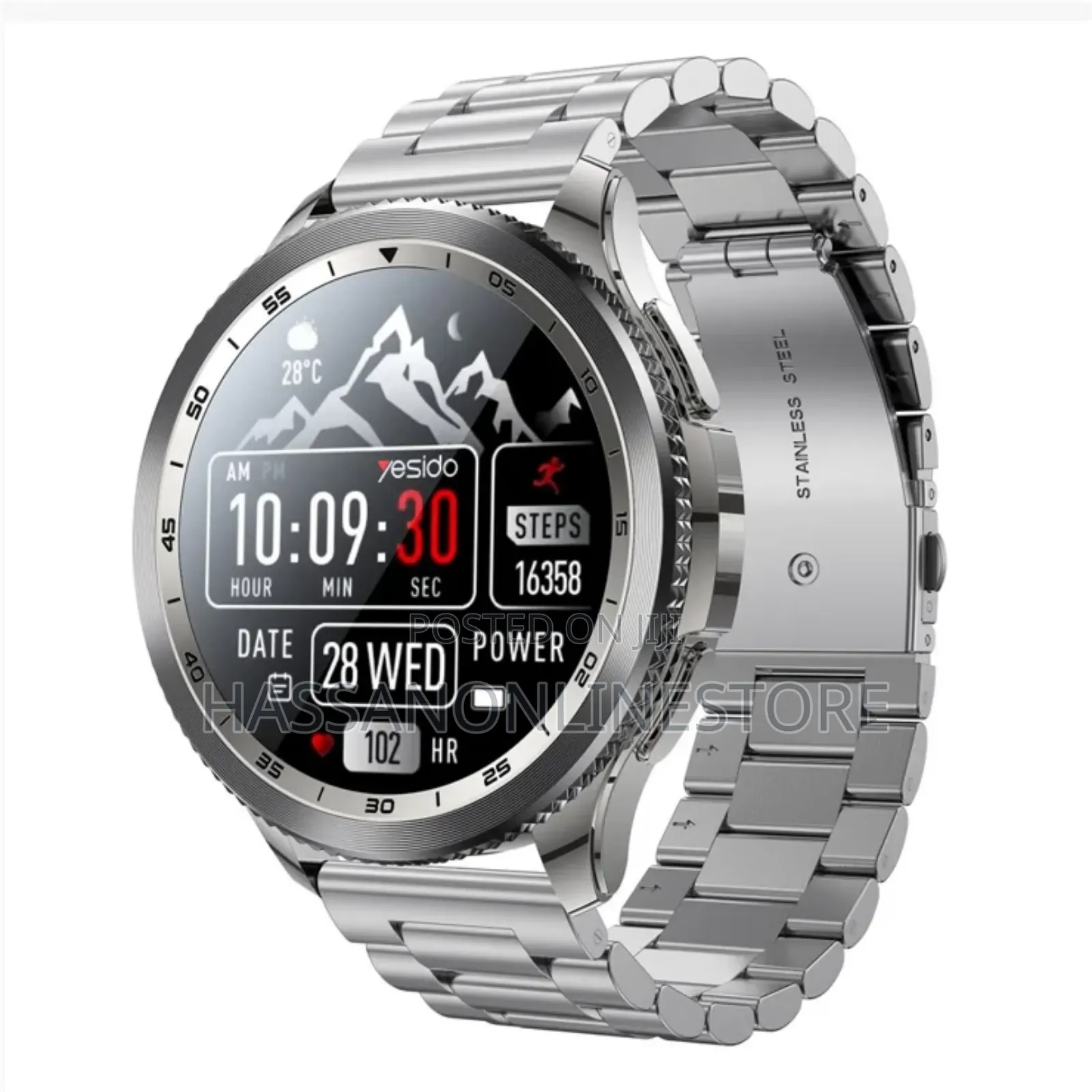 Yesido Io34 Amoled Display Metal Smart Watch