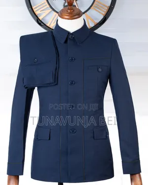 Navy Blue Kaunda Suit