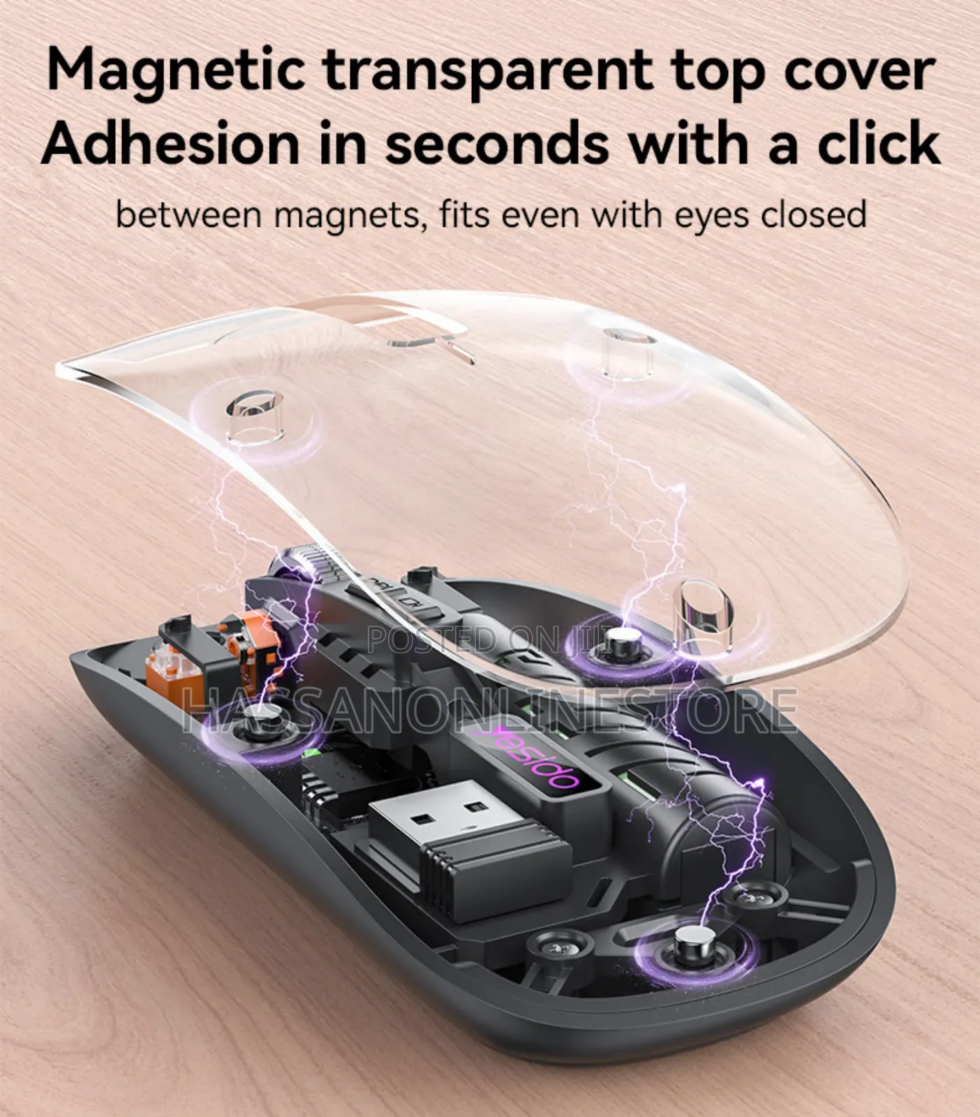 Yesido Kb29 Dual-Mode Mouse 2.4g+Bt Wireless Mouse