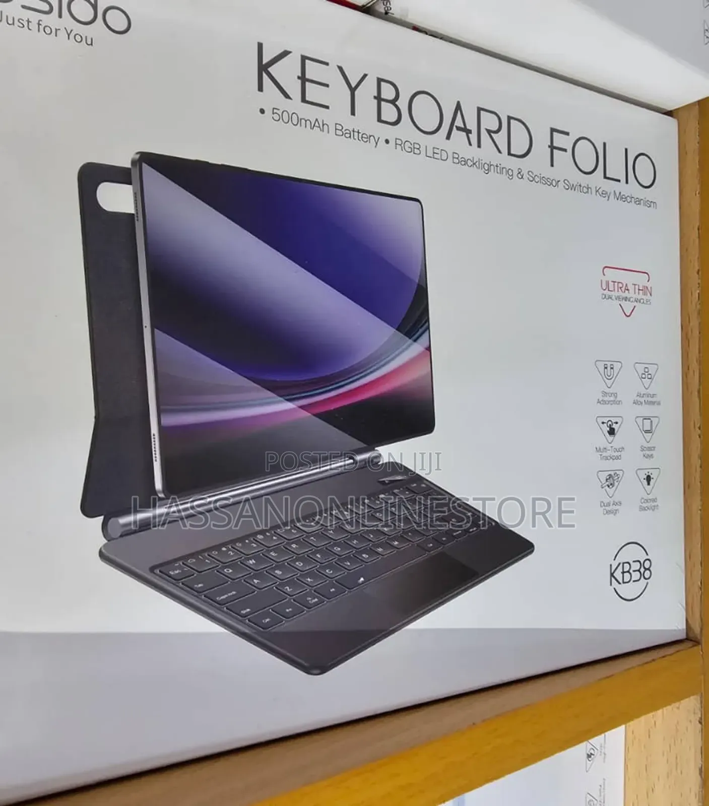 Yesido Kb38 Keyboard Cover for Galaxy Tab S7/S8/S9/S10fe