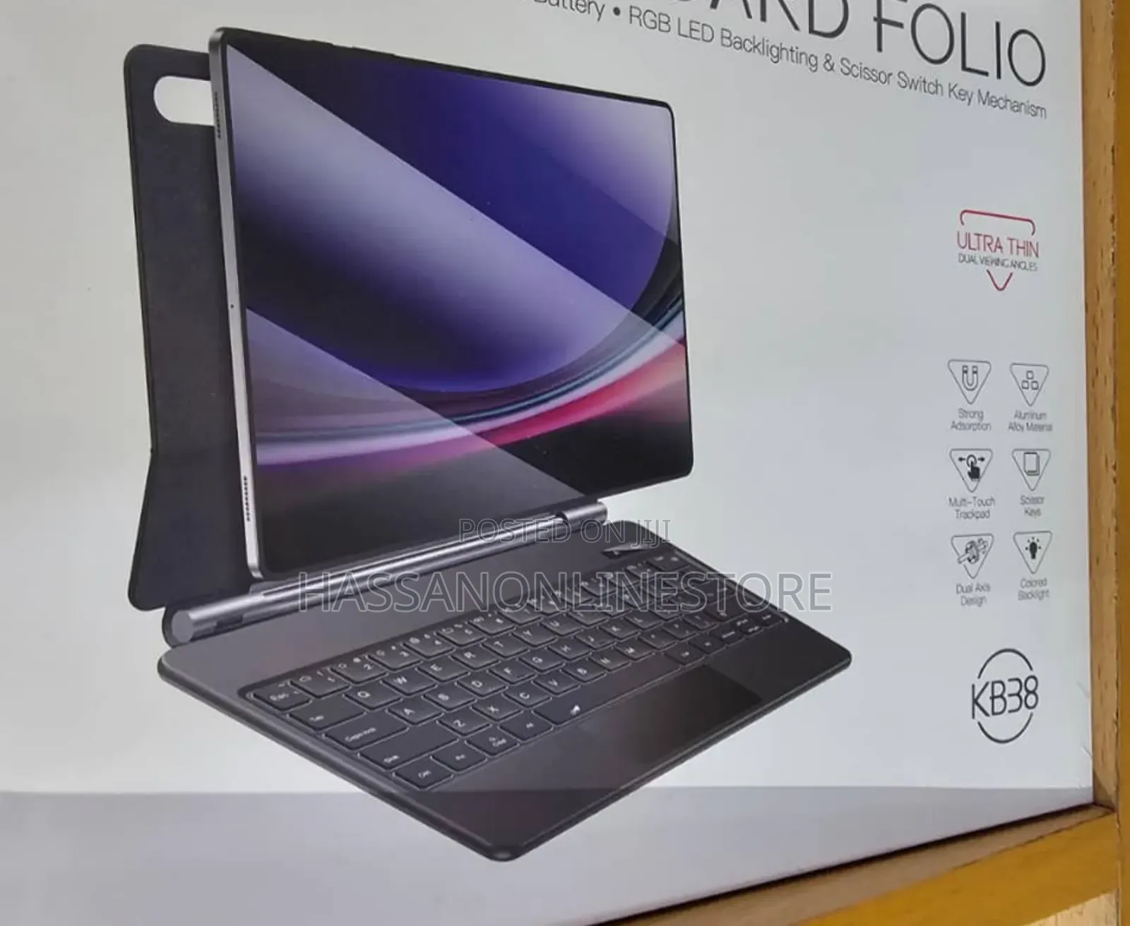 Yesido Kb38 Keyboard Cover for Galaxy Tab S7/S8/S9/S10fe