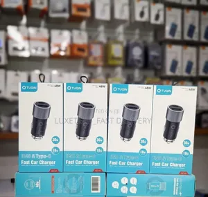 Car Fast Chargers With Usb and Type-C Ports