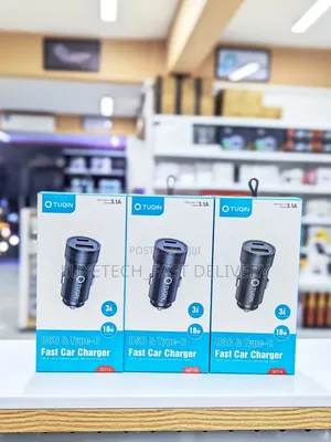 Tuqin Fast Car Charger 48w With Usb-a and Type-C Ports