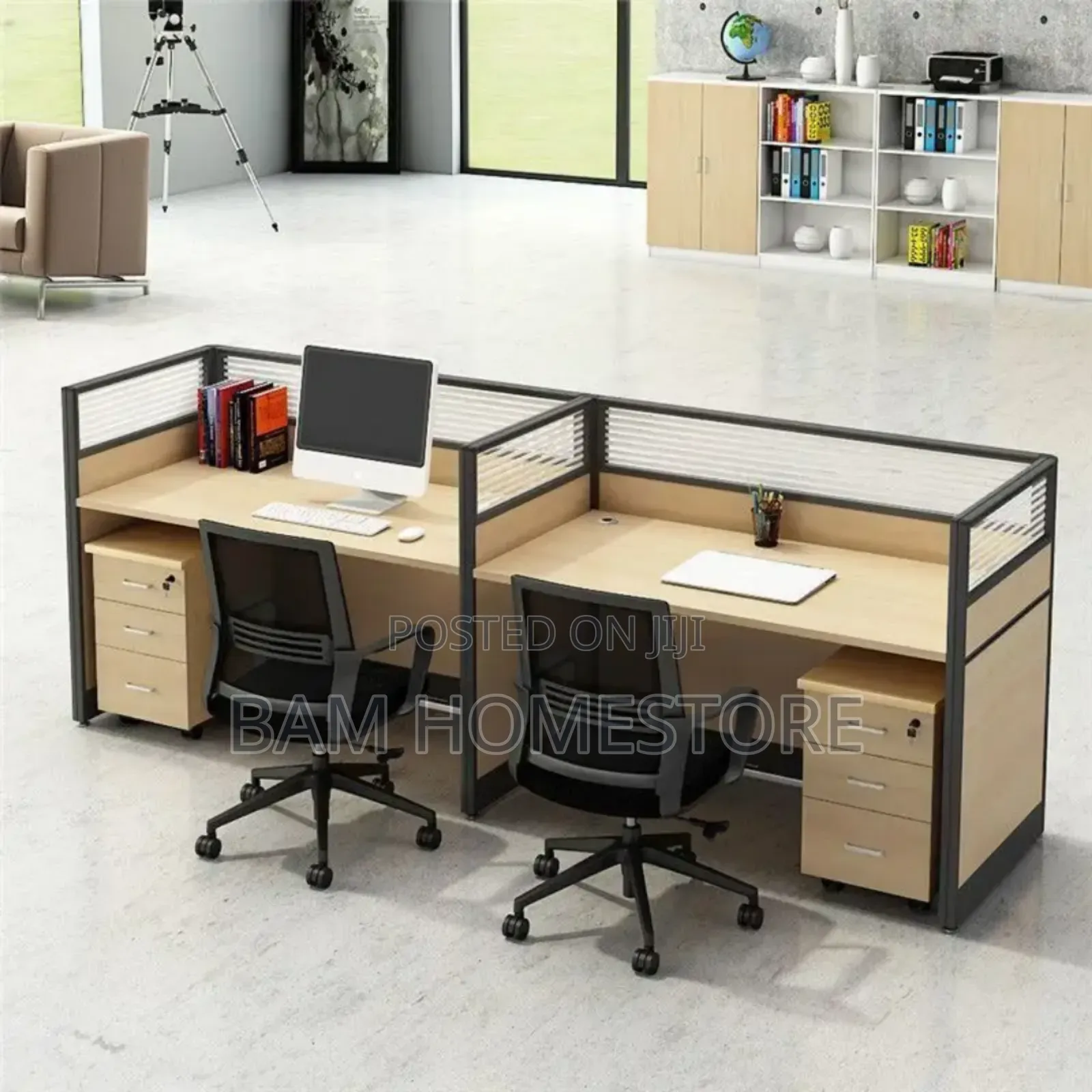 Work Station (Office Worktable) for 2 Staffs