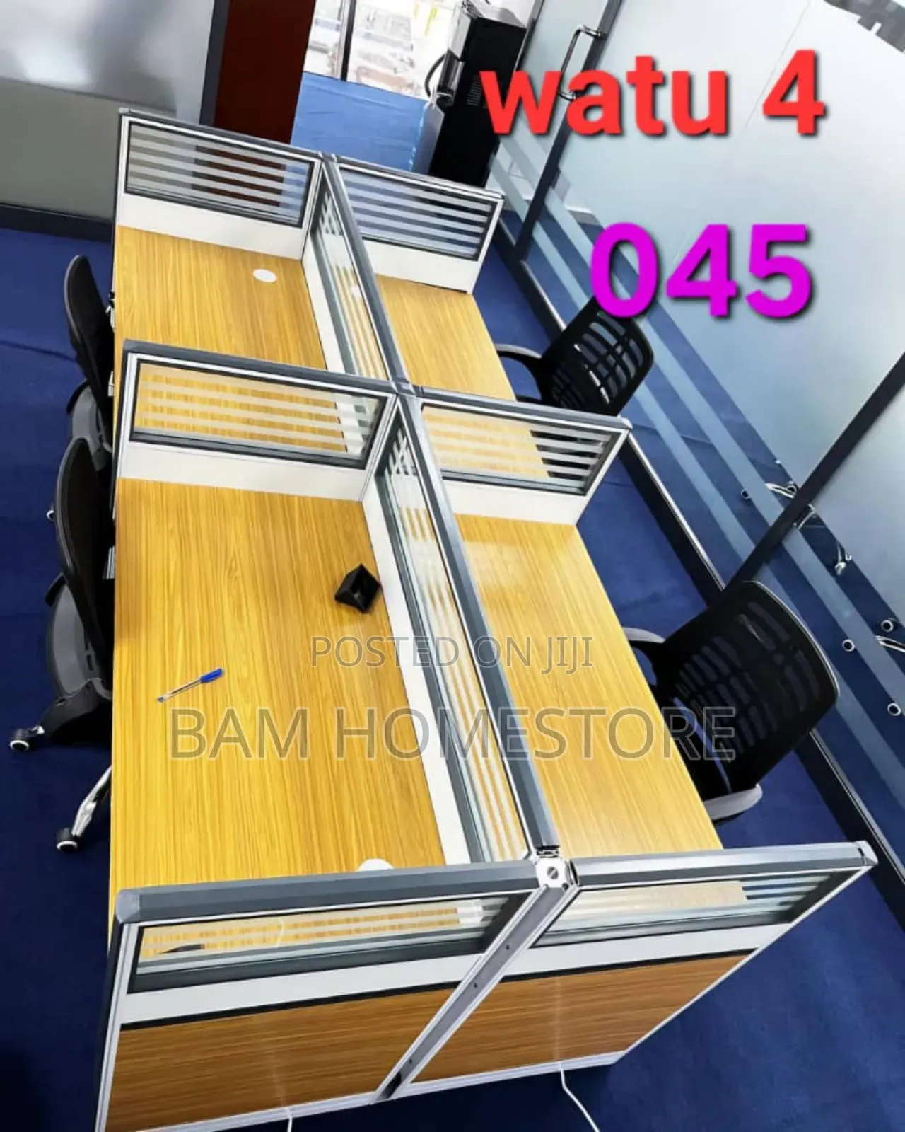 Work Station (Office Work Table 4 Staffs)