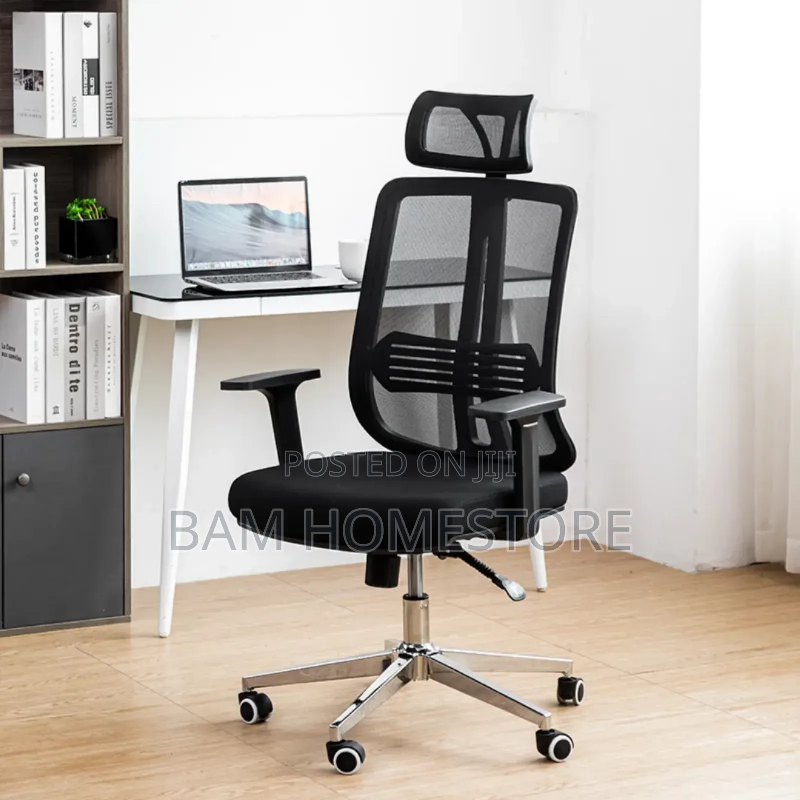 Adjustable Revolving Office Chair With Hand Rest