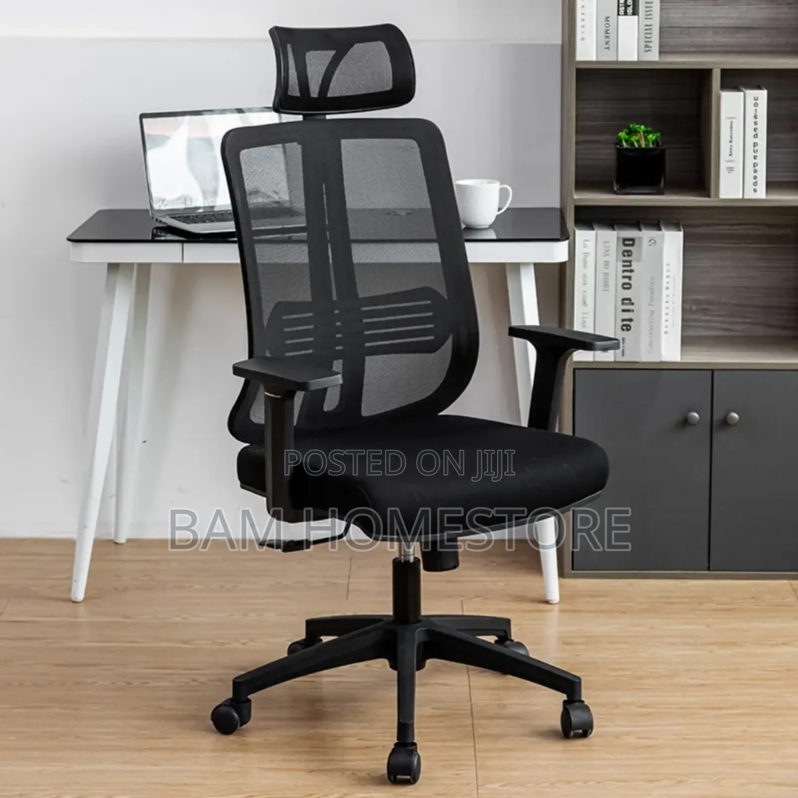 Adjustable Revolving Office Chair With Hand Rest