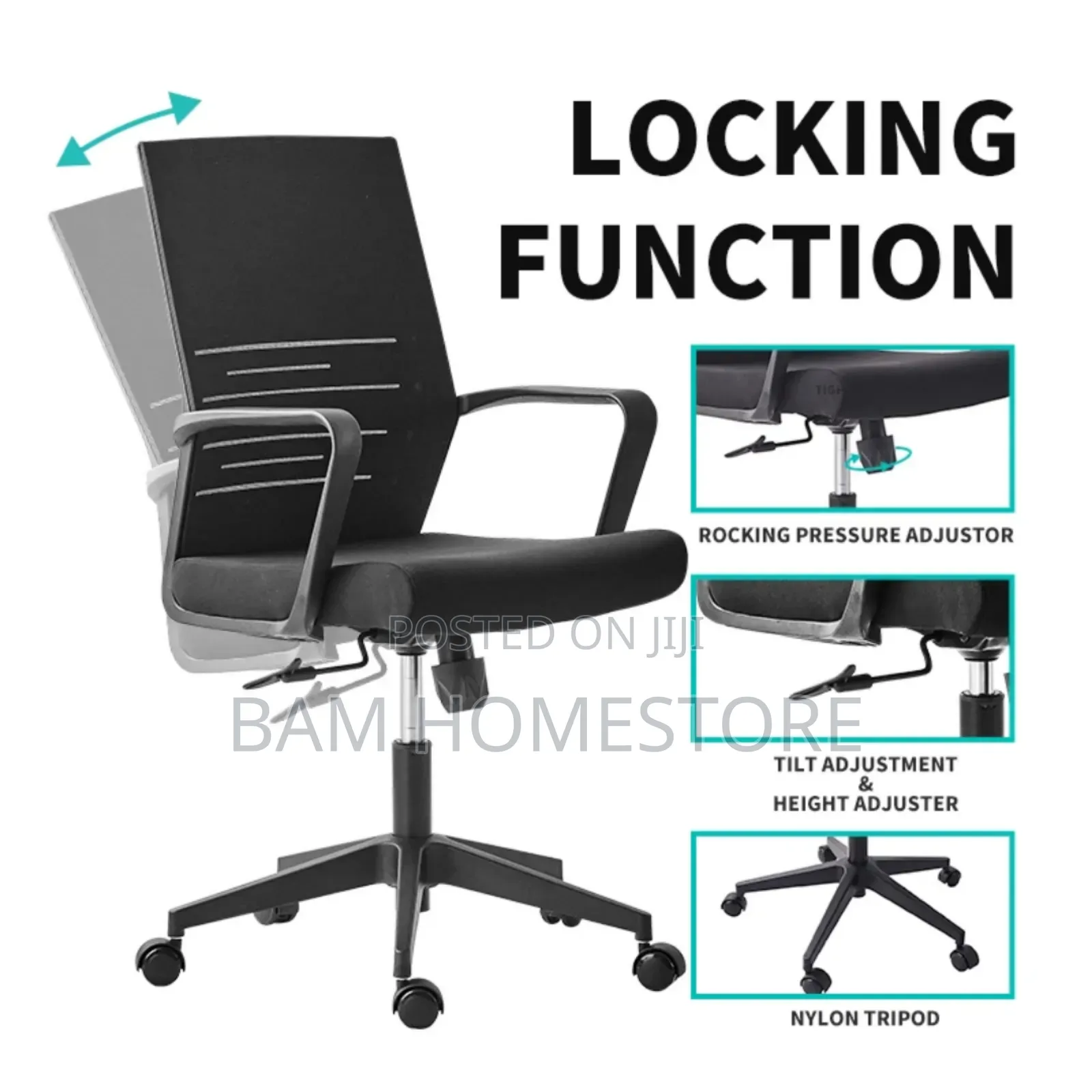 Clasjc Ergonomic Office Chair (Adjustable)