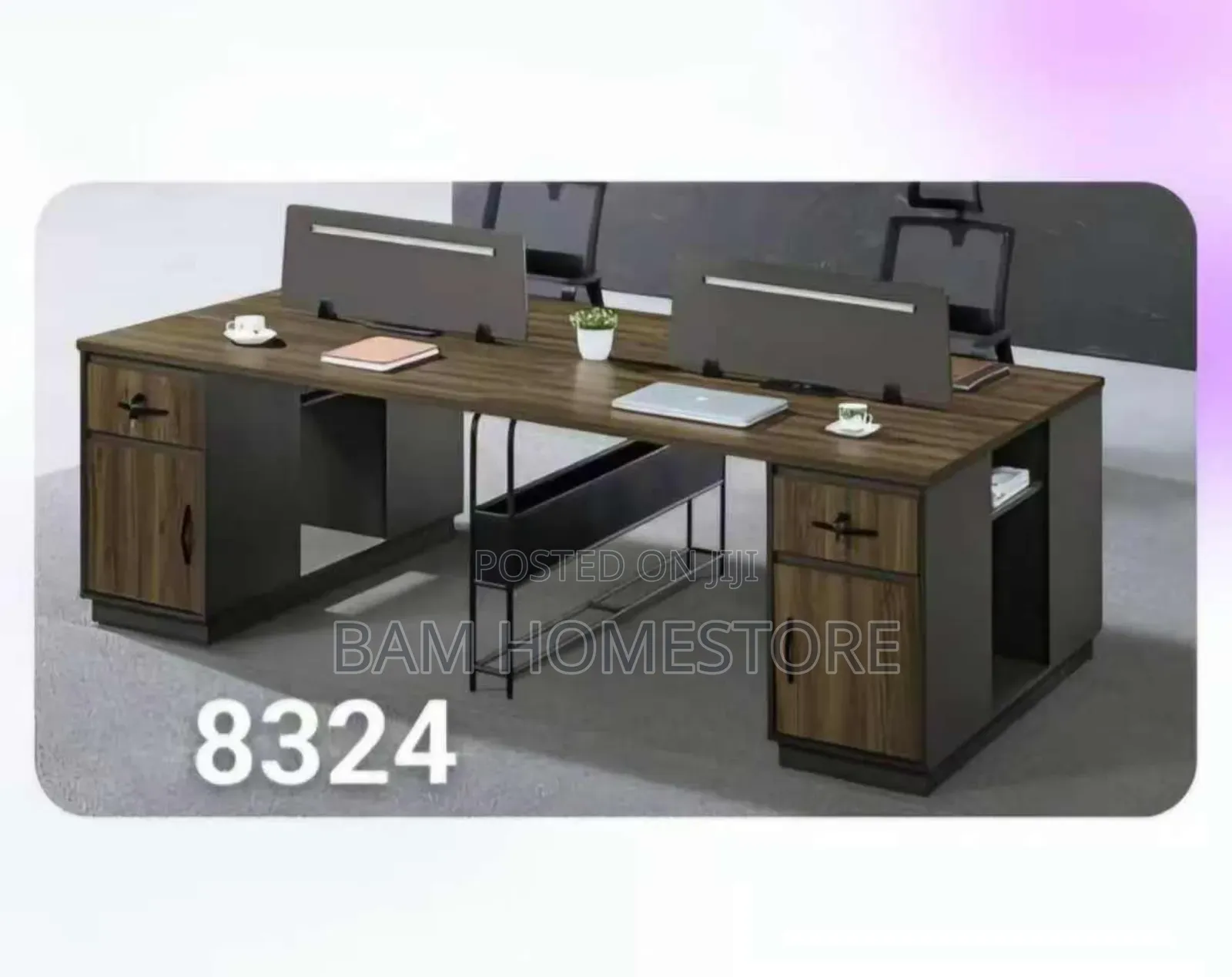 Classic Elegant Office Table for 4 Staffs
